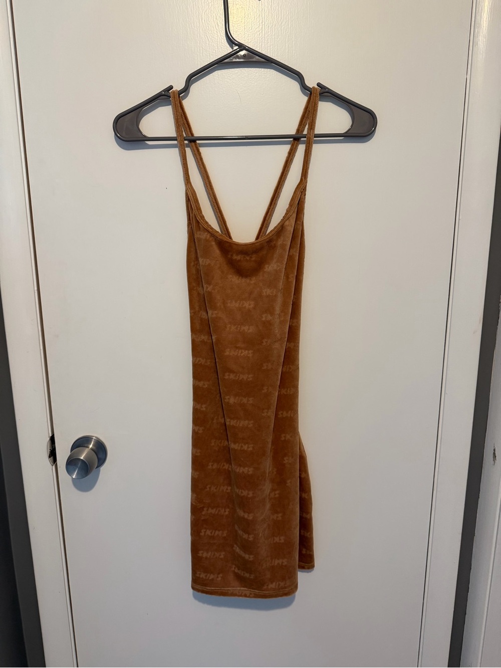Skims velour mini dress